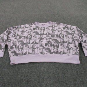 Taylor Swift Sweatshirt Adult 2XL Eras Tour Rare Photograph Jumper All Over